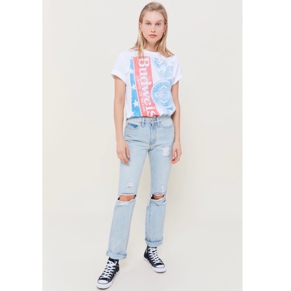 Urban Outfitters Budweiser with Jumbo Logo T-Shirt - Picture 3 of 4